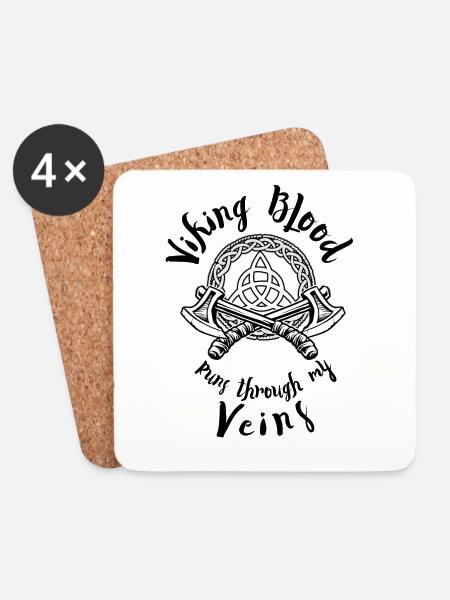 Viking - Untersetzer (4er-Set) - Weiß