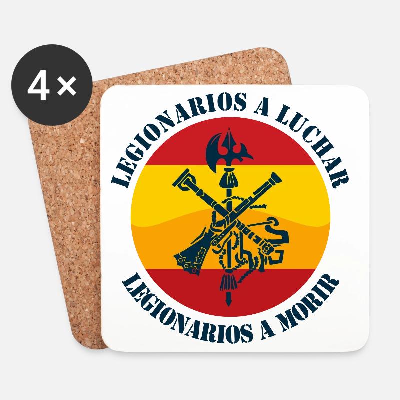 Legionäre zu bekämpfen - Untersetzer (4er-Set) - Weiß