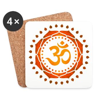 OM SYMBOL OM - Coasters (set of 4) - white - Front