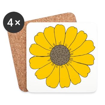 tournesol tournesol - Dessous de verre (lot de 4) - blanc - Devant