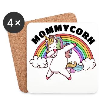 Beste Mutter Alles Gute Muttertag Mama Einhorn - Untersetzer (4er-Set) - Weiß - Vorne