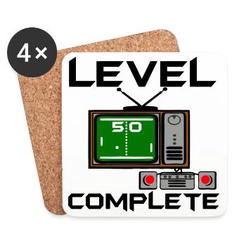 50.Geburtstag , Level 50 , Gamer , 50 Jahre (25) - Untersetzer (4er-Set) - Weiß - Vorne