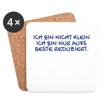 Ich bin nicht kein Spruch - Untersetzer (4er-Set) - Weiß - Vorne