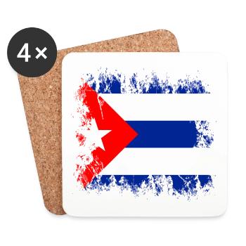 Cuba - Coasters (set of 4) - white - Front