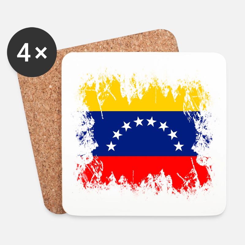 Venezuela (Venezuela) - Untersetzer (4er-Set) - Weiß