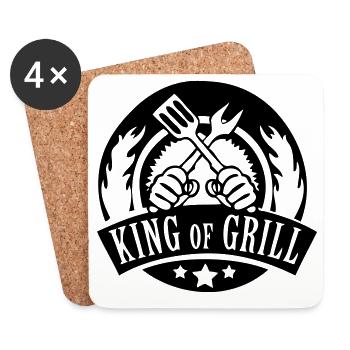 king of grill - Untersetzer (4er-Set) - Weiß - Vorne