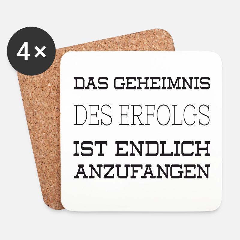 Erfolg - Untersetzer (4er-Set) - Weiß
