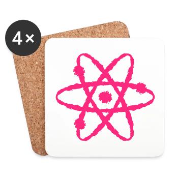 Science symbol - Coasters (set of 4) - white - Front