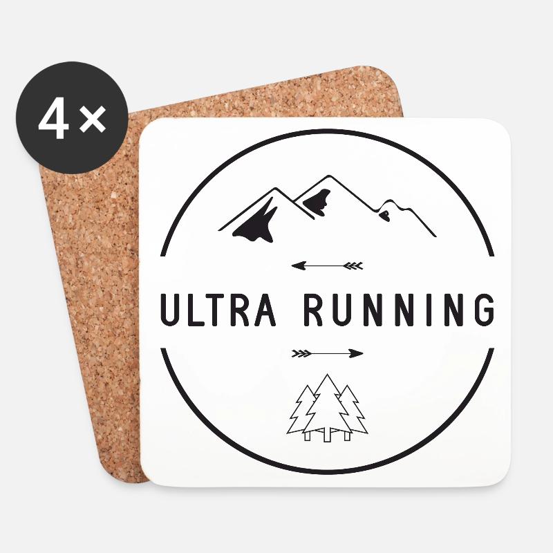 Ultra Running - Untersetzer (4er-Set) - Weiß