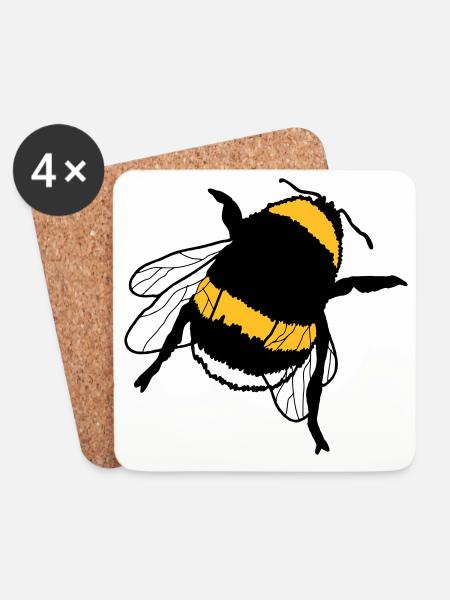 Hummel - Untersetzer (4er-Set) - Weiß