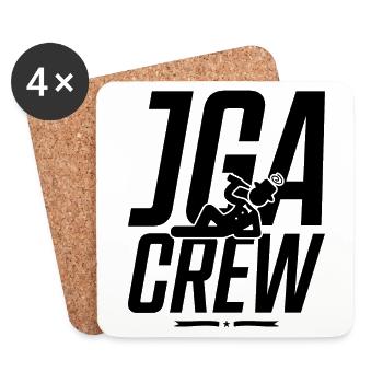Junggesellen Crew Jga Betrunken - Untersetzer (4er-Set) - Weiß - Vorne