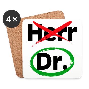 Doktor Arzt Facharzt Hausarzt Assistenzarzt Beruf - Untersetzer (4er-Set) - Weiß - Vorne