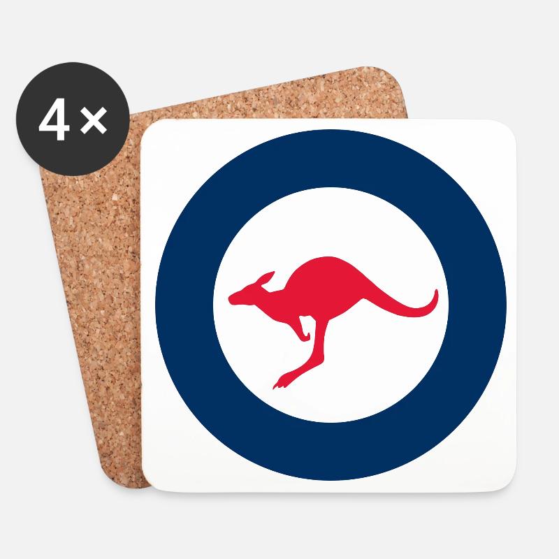 Luftstreiter Australien Luftwaffe Australien - Untersetzer (4er-Set) - Weiß