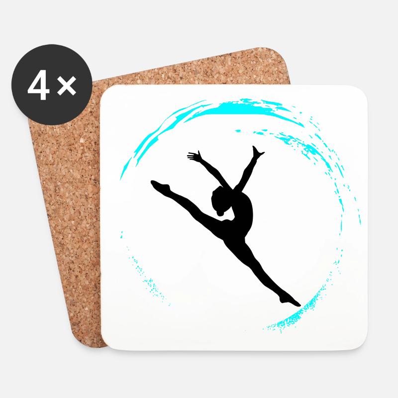 rhythmic gymnastics - Untersetzer (4er-Set) - Weiß