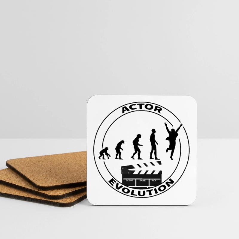 Cadeau d'interprète acteur d'évolution Dessous de verre (lot de 4)