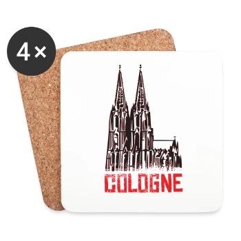 Cologne - Coasters (set of 4) - white - Front