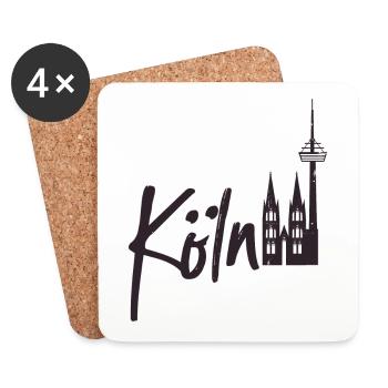 Cologne - Coasters (set of 4) - white - Front