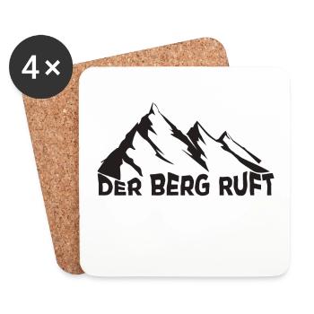 Der Berg ruft - Untersetzer (4er-Set) - Weiß - Vorne