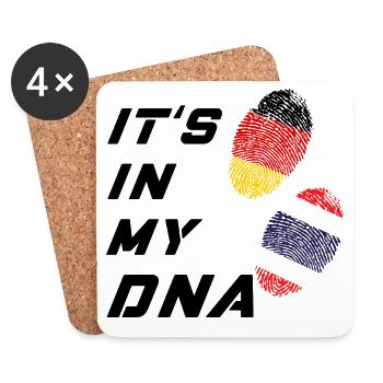 In my DNA Germany and Thailand - Coasters (set of 4) - white - Front