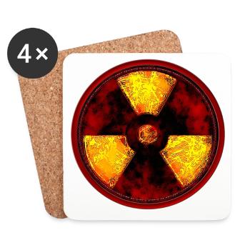 Radioactive - Coasters (set of 4) - white - Front