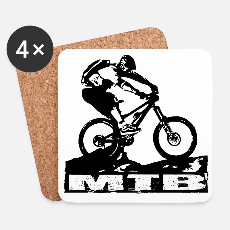 MTB - Untersetzer (4er-Set) - Weiß