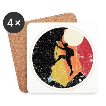 Sunset Summit Climber - Untersetzer (4er-Set) - Weiß - Vorne