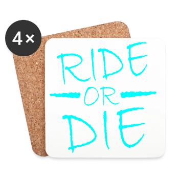 Ride or Die - Coasters (set of 4) - white - Front