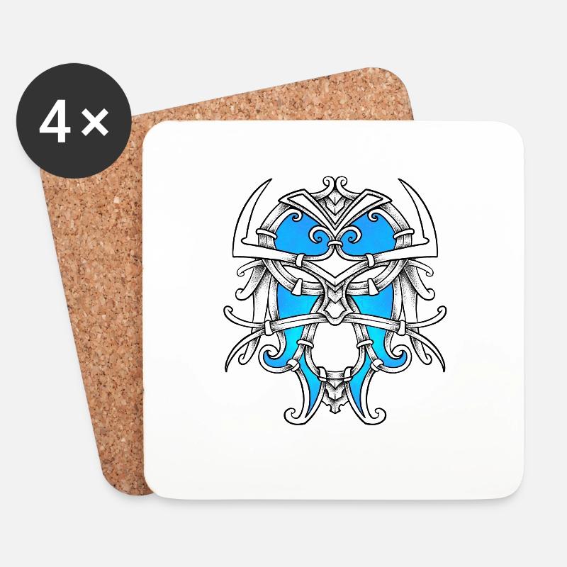 Viking - Untersetzer (4er-Set) - Weiß