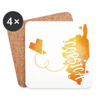 Corsica - Untersetzer (4er-Set) - Weiß - Vorne