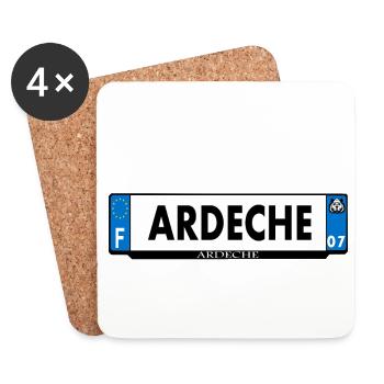 ardèche - Coasters (set of 4) - white - Front
