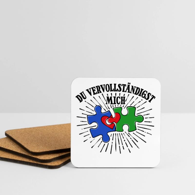 Romantisch Valentinstag Herz Statement Untersetzer (4er-Set)