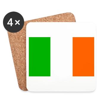 Irish Flag - Coasters (set of 4) - white - Front