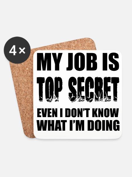 Funny sayings - Coasters (set of 4) - white