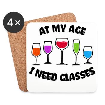 Funny Joke Humorous Statement Cool - Coasters (set of 4) - white - Front