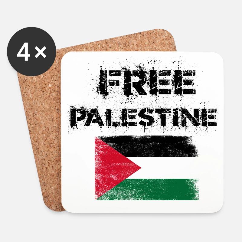 free palestine palästina - Untersetzer (4er-Set) - Weiß