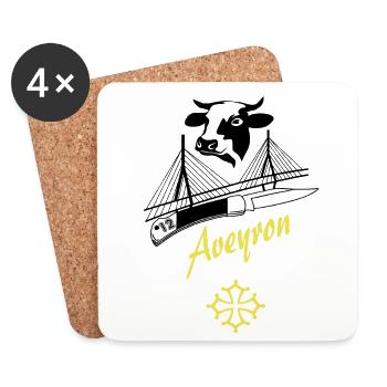 Aveyron - Coasters (set of 4) - white - Front