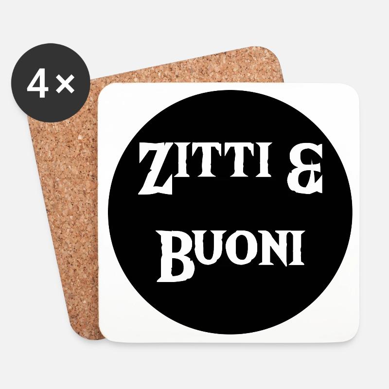 Zitti & Buoni - Untersetzer (4er-Set) - Weiß