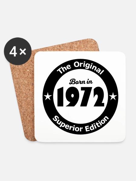1972 - Dessous de verre (lot de 4) - blanc