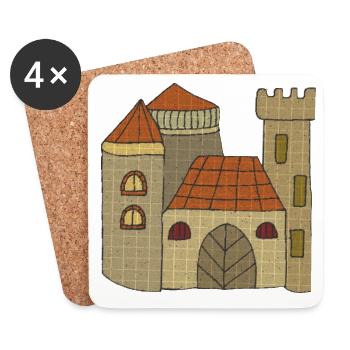 Castle Castle - Coasters (set of 4) - white - Front