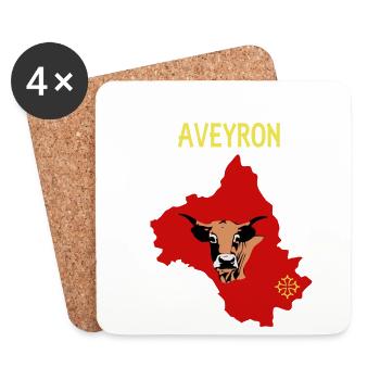 Aveyron - Coasters (set of 4) - white - Front