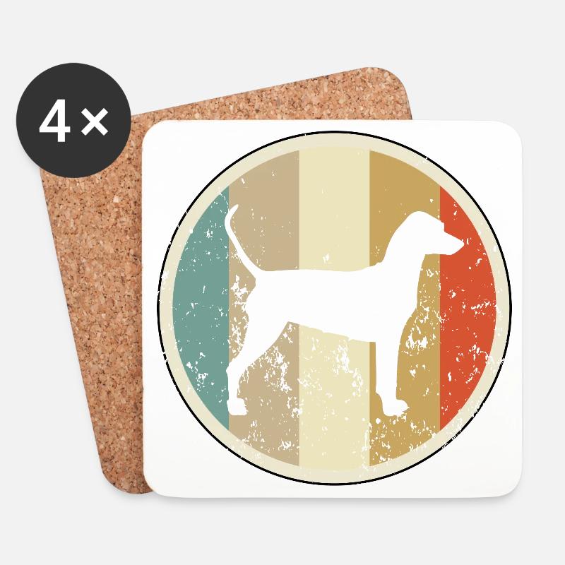 Deutscher Pinscher - Untersetzer (4er-Set) - Weiß