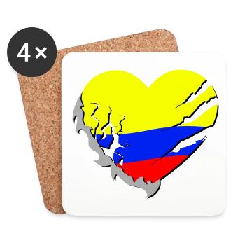 Colombia - Coasters (set of 4) - white - Front