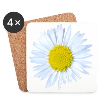 Gänseblümchen - Untersetzer (4er-Set) - Weiß - Vorne