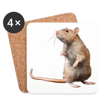 mouse - Coasters (set of 4) - white - Front