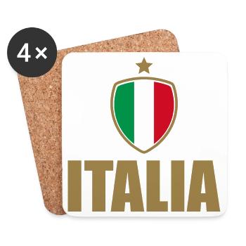 Italy | Italia - Coasters (set of 4) - white - Front