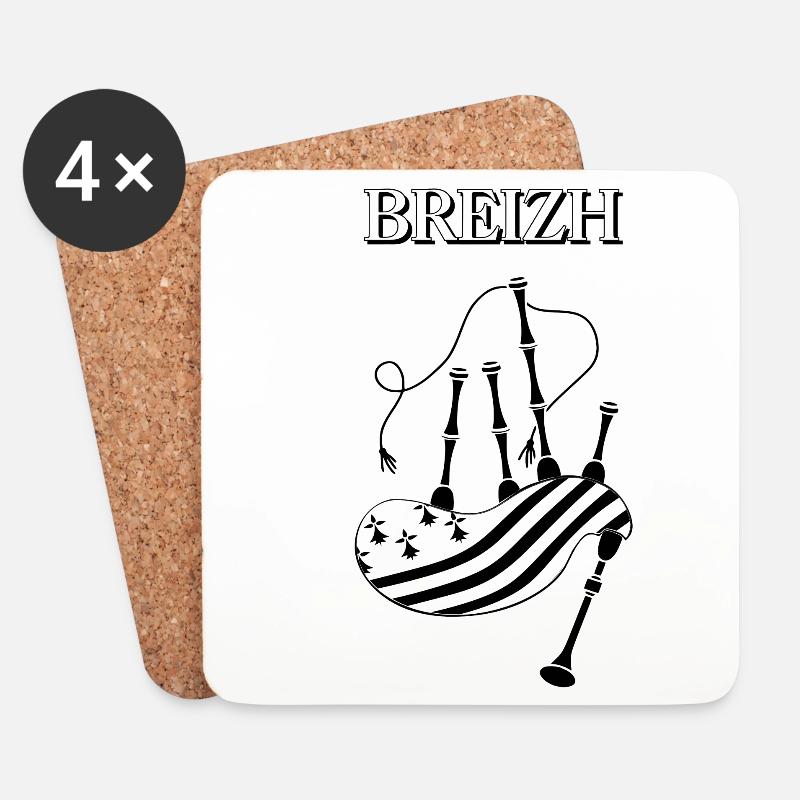 BREIZH - Untersetzer (4er-Set) - Weiß