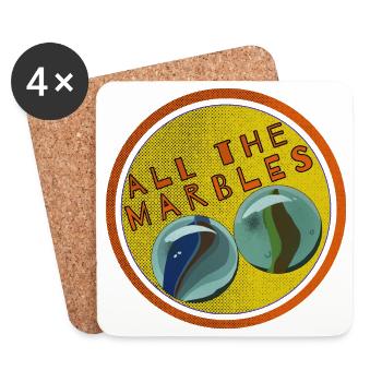 All The Marbles - Coasters (set of 4) - white - Front