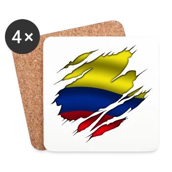 Colombia - Coasters (set of 4) - white - Front
