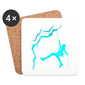 Climbing climber / climber - Coasters (set of 4) - white - Front