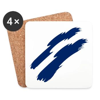 Israel - Untersetzer (4er-Set) - Weiß - Vorne